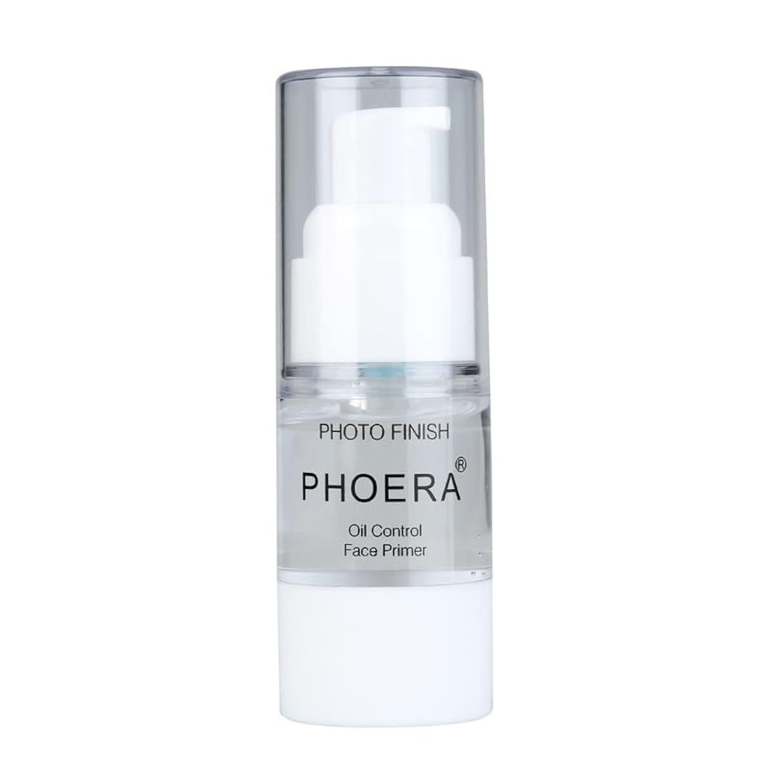 Meifen Phoera Primer bottle closeup showing a matte base for fresh makeup.