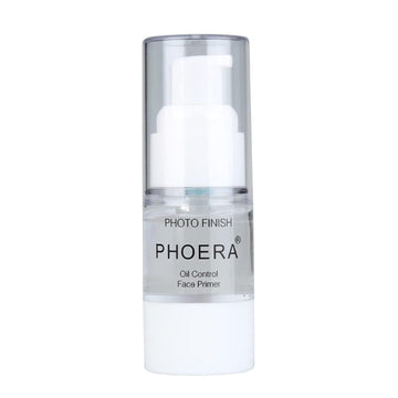 Meifen Phoera Primer bottle closeup showing a matte base for fresh makeup.