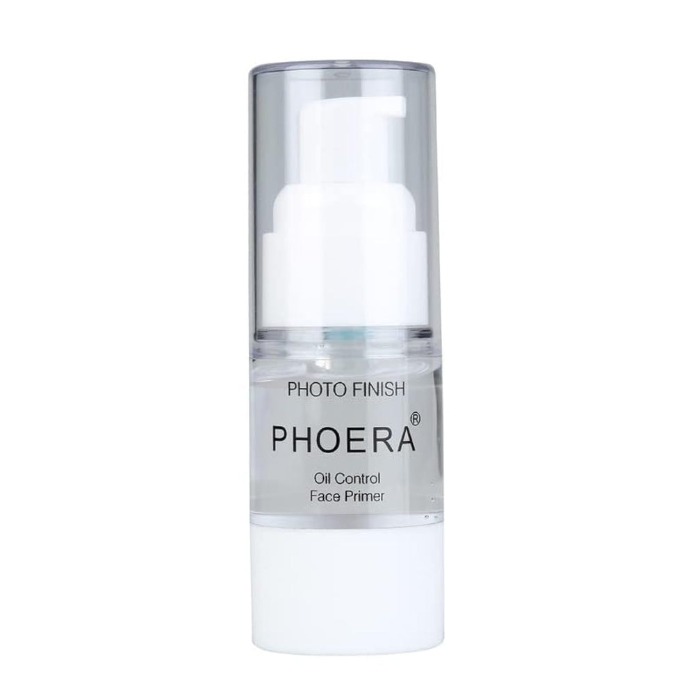Meifen Phoera Primer bottle closeup showing a matte base for fresh makeup.