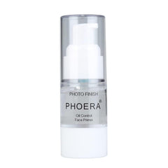 Meifen Phoera Primer bottle closeup showing a matte base for fresh makeup.
