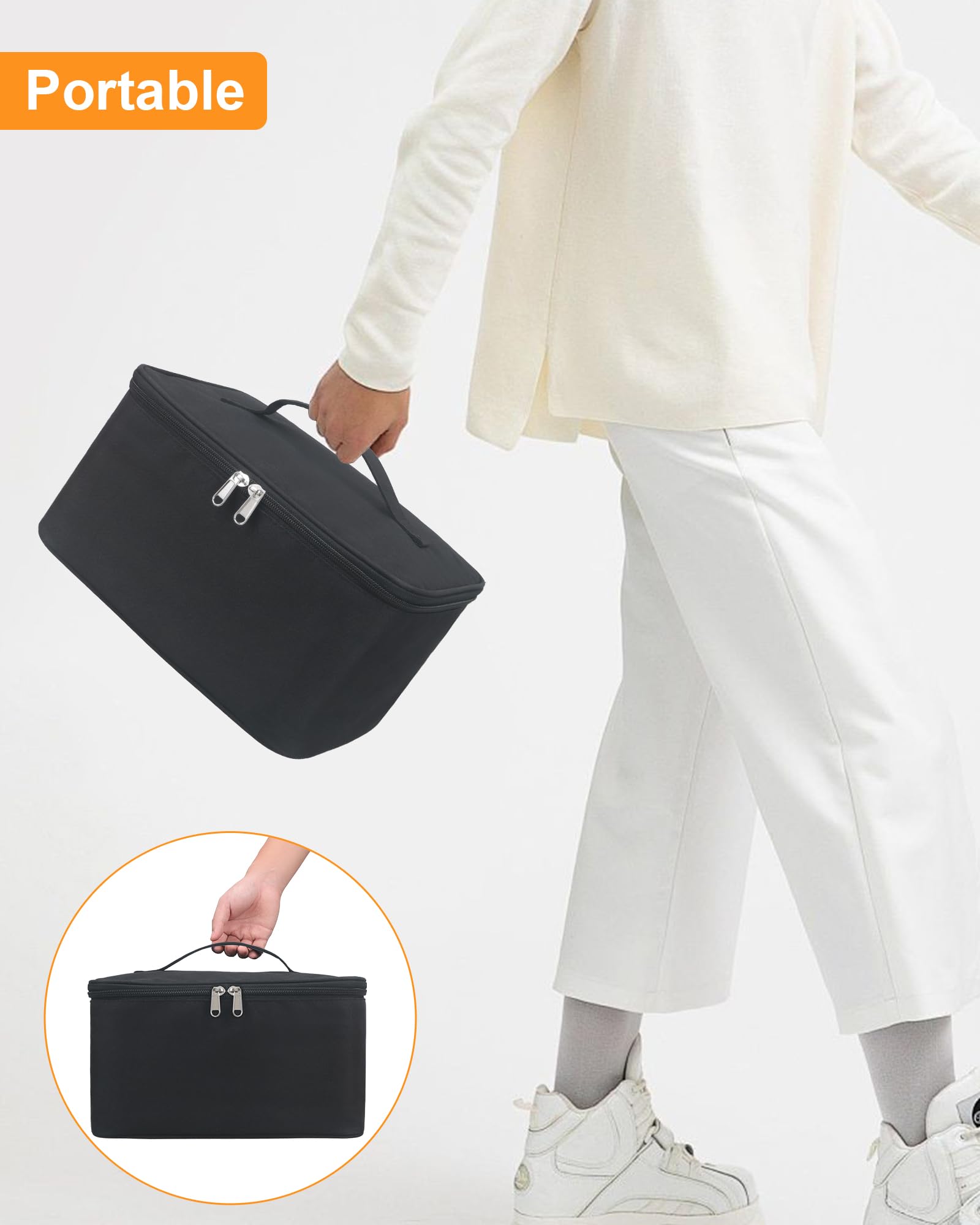 Meiiy bolsa de viaje para kit de depilación, ideal para viajar