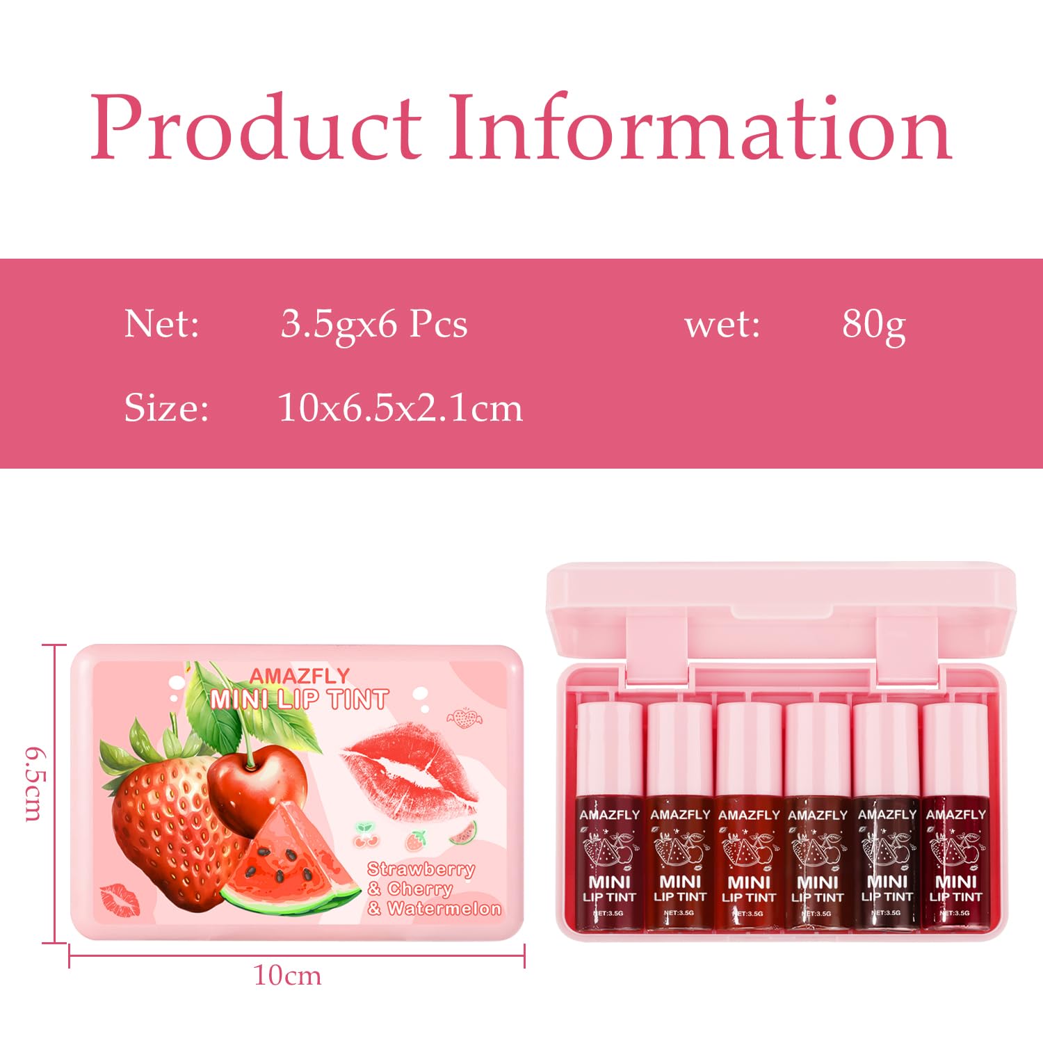 Meilury set tintes labiales de durabilidad, perfecto para cambios de look