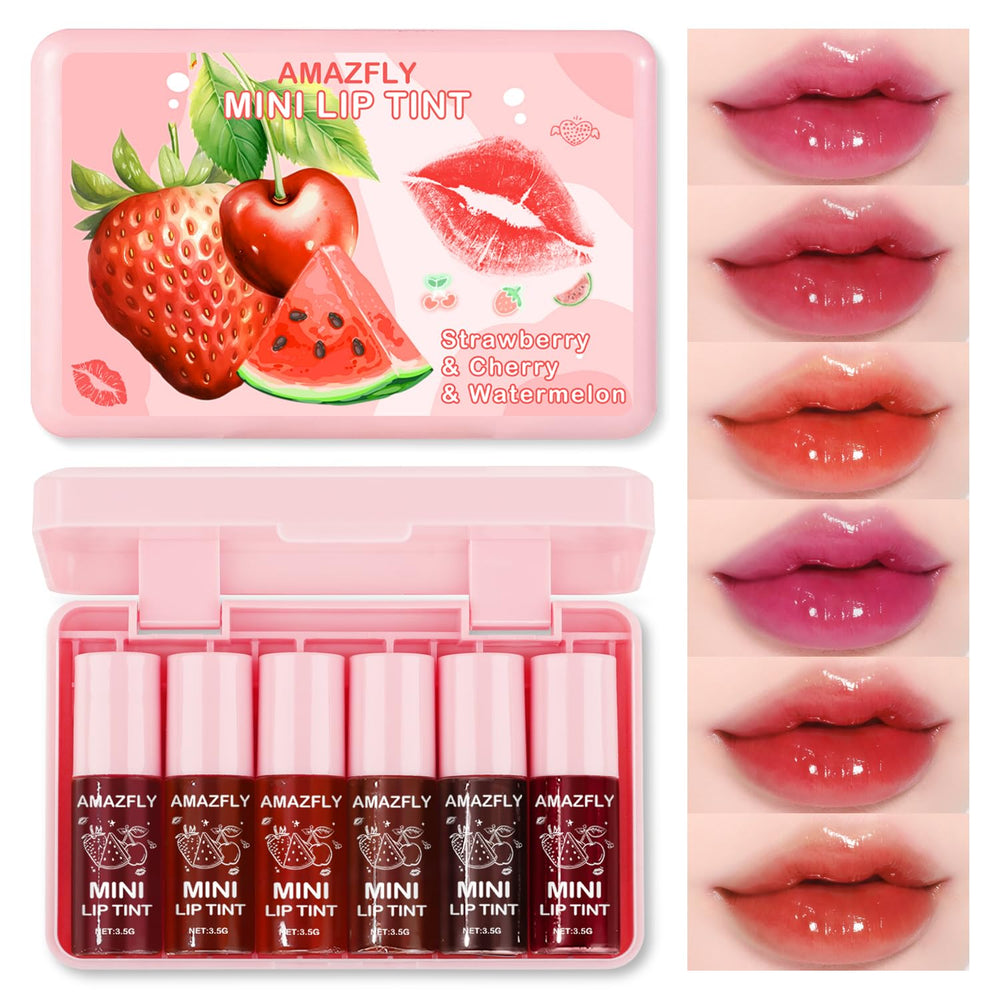 Meilury set de tintes labiales 6 colores para labios, look vibrante todo el día