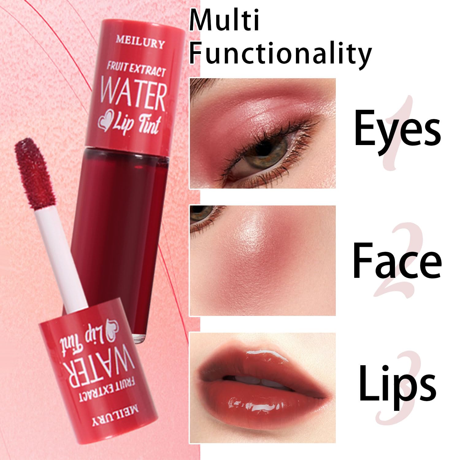 Meilury, tinte hidratante con frutas y vitaminas para labios.
