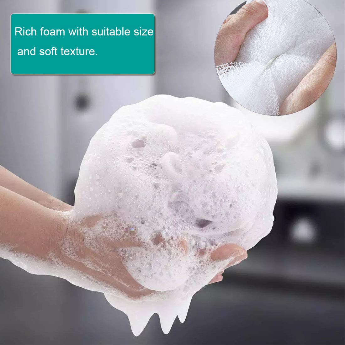 Meirrnyyu colores vibrantes para duchas diarias y exfoliación suave.