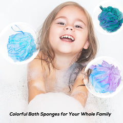 Meirrnyyu esponjas de ducha en colores elegantes para el baño