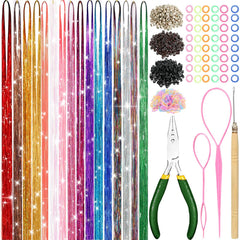 MEIYOU kit-lentejuelas-cabello: 6800 hebras para brillo duradero y colores vibrantes.