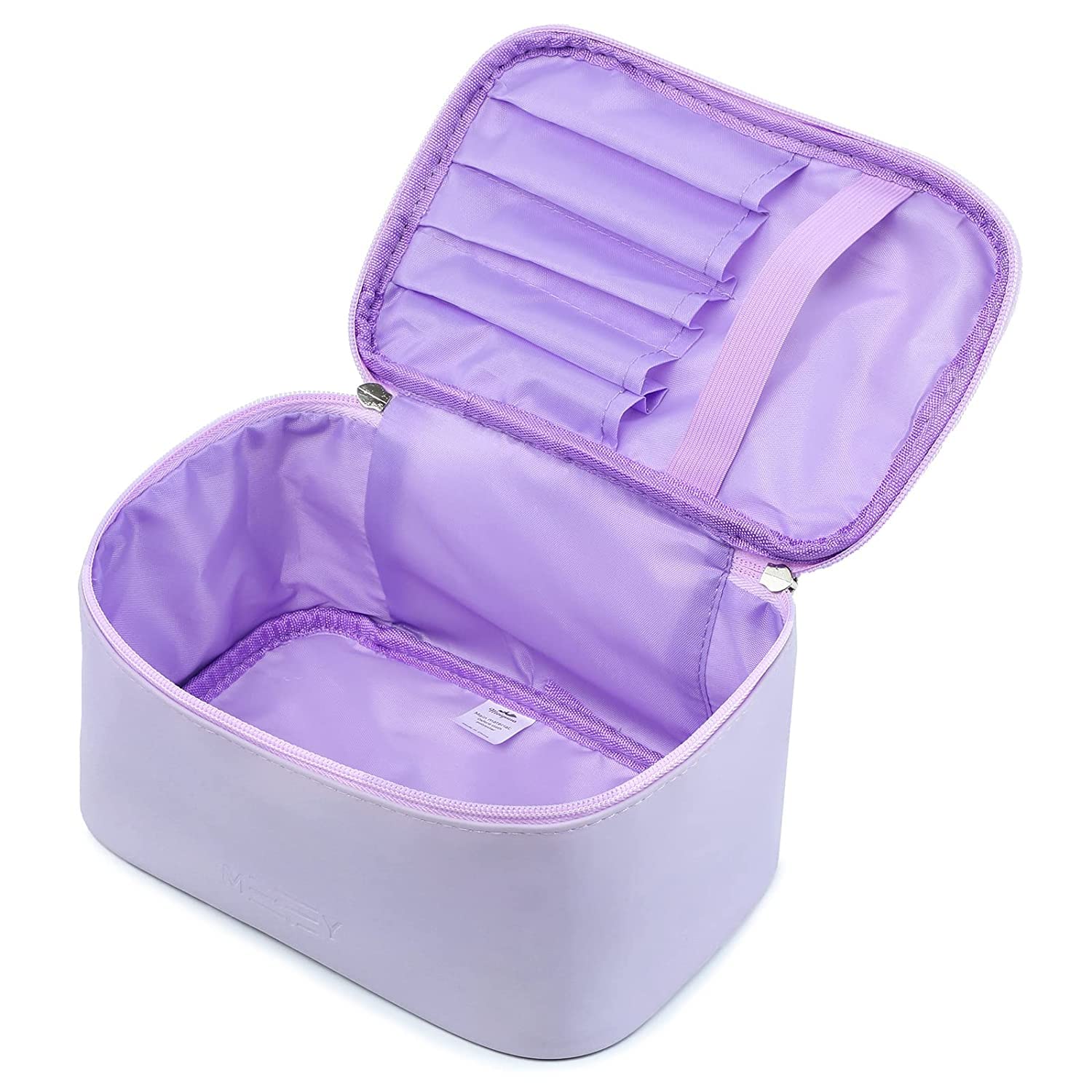 Meiyuuo interior bolsillos elasticos para brochas y articulos pequeños.