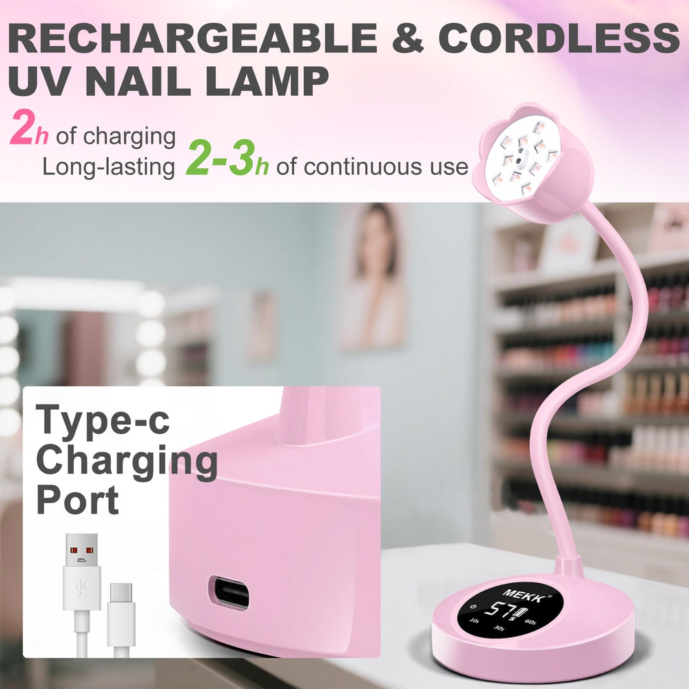 MEKK lampara UV bateria recargable 2200mAh para uso portátil