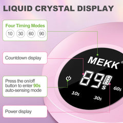 MEKK lampara UV cobertura uniforme para varias uñas