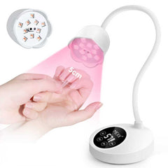 MEKK lámpara UV para uñas, vista frontal, curado rápido y cómodo.