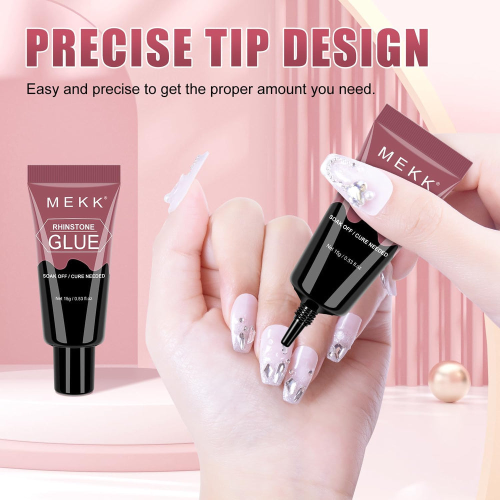MEKK resina natural pegamento uñas: fórmula eficiente y segura para gemas.