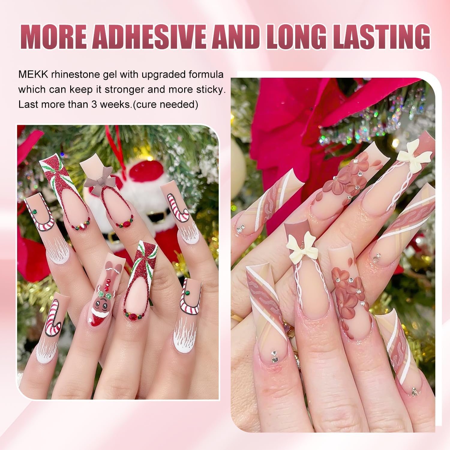 MEKK uñas brillantes tras curado: acabado lustroso y duradero.