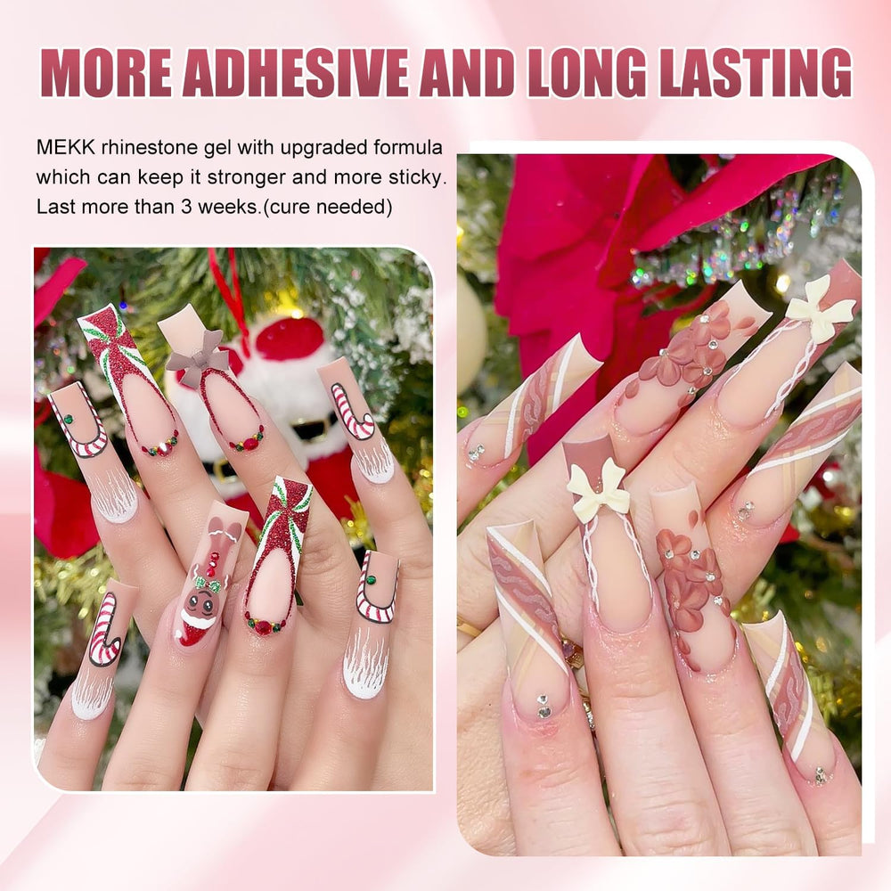 MEKK uñas brillantes tras curado: acabado lustroso y duradero.