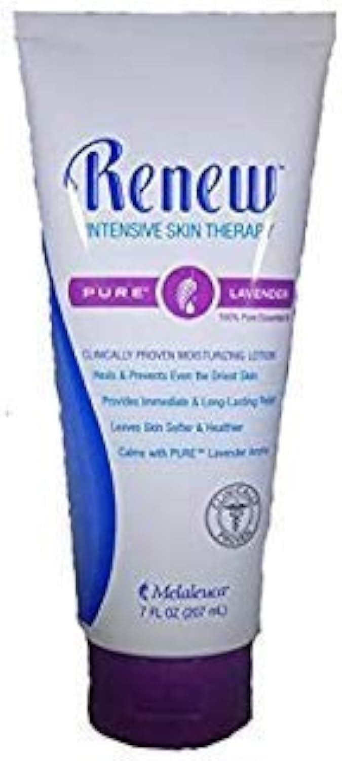 Melaleuca Renew Intensive Skin Therapy Pura Lavanda en botella, calma para la piel.
