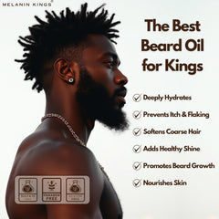 Melanin Kings Frasco de vidrio, diseño premium para almacenamiento.