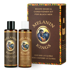 Melanin Kings limpiador de barba: botella para limpieza suave