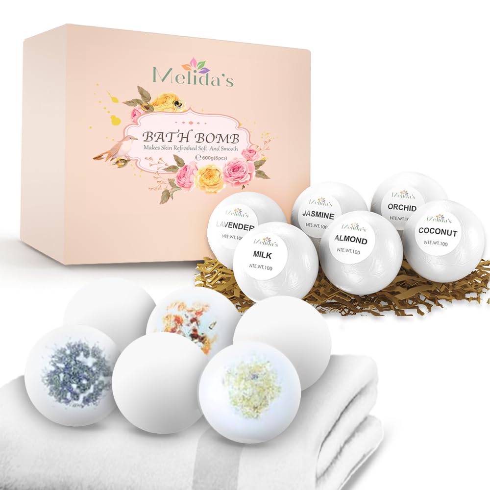 MELIDA'S bomba de baño manteca cacao y aceite de aguacate, hidratación suave.