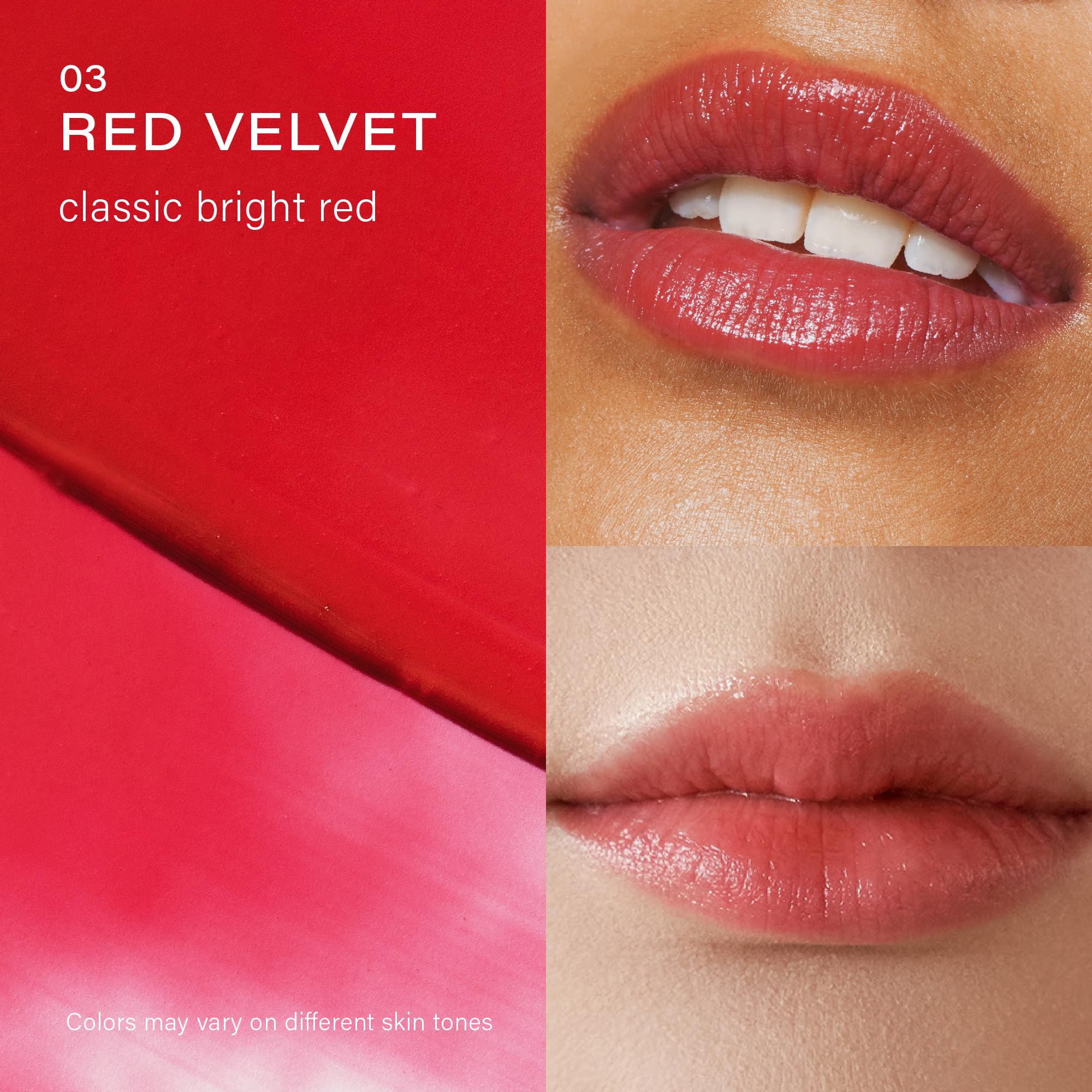 Aplicación suave con textura sedosa para labios bien hidratados.