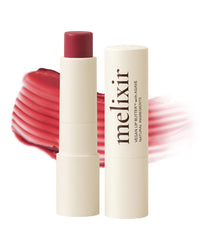 Melixir bálsamo labial vegano, acabado natural y hidratación suave.