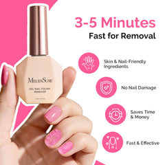MelodySusie Empuja-cutículas plata prepara uñas con precisión.