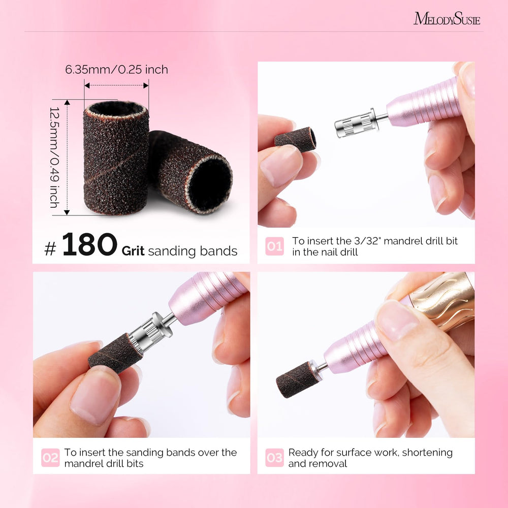 MelodySusie mandril de lijadora para fijar bandas con estabilidad.