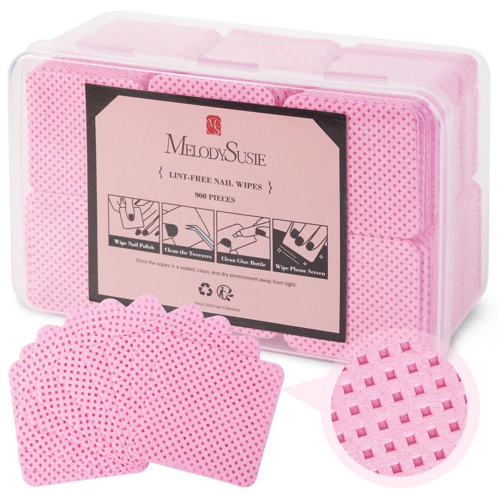 MelodySusie, toallitas uñas sin pelo, compactas y absorbentes para esmalte.