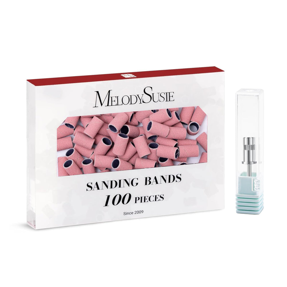 MelodySusie bandas de lija para uñas 150 grano preparan uñas con acabado suave
