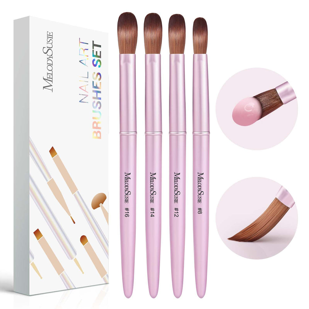 MelodySusie pinceles para uñas acrilicas 8/12/14/16 con precision y control