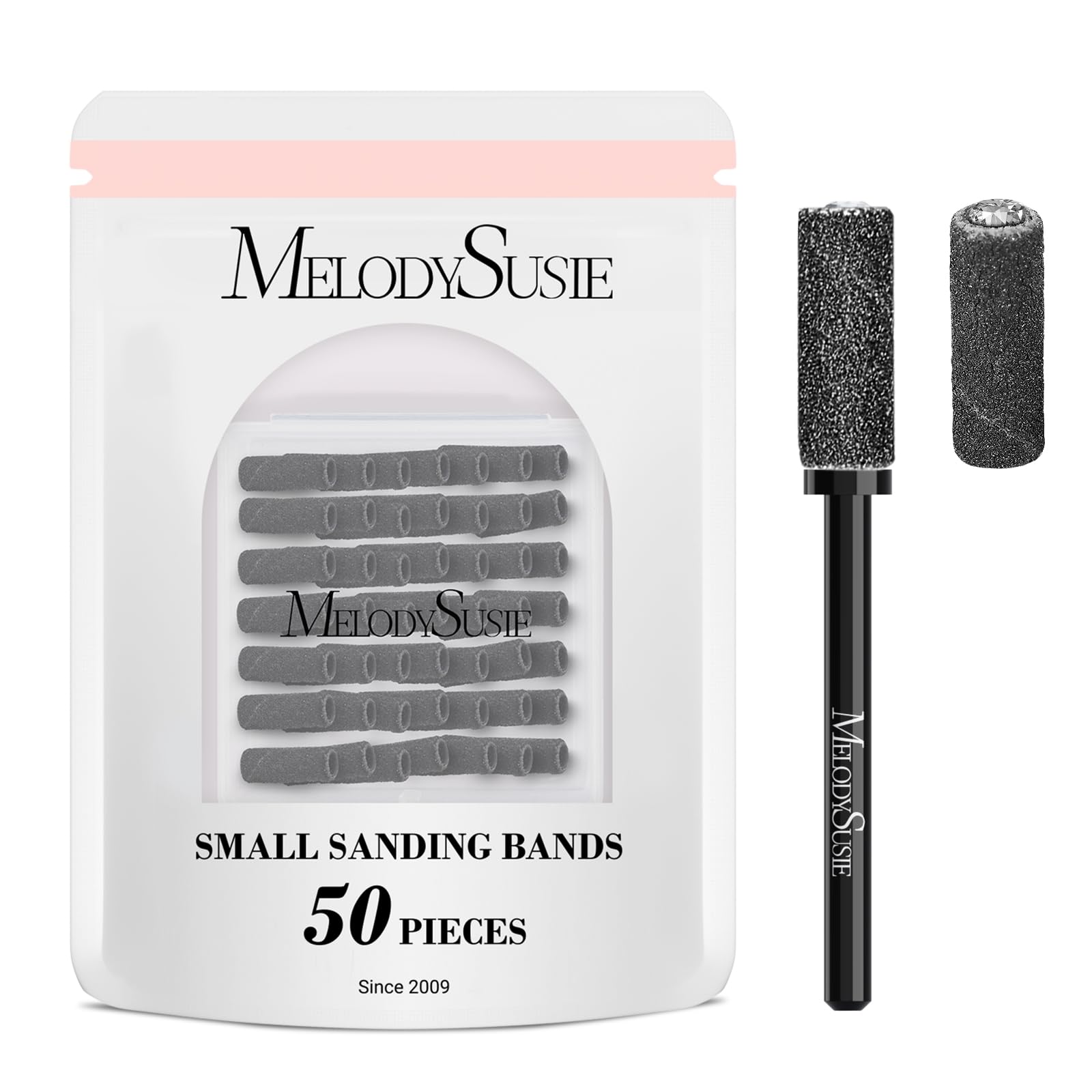 MelodySusie, bandas de lijado pequeñas para uñas con mandril 3-1 mm, lijado preciso