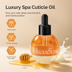 Aceite nutritivo MelodySusie: oliva, jojoba y semillas para uñas sanas.