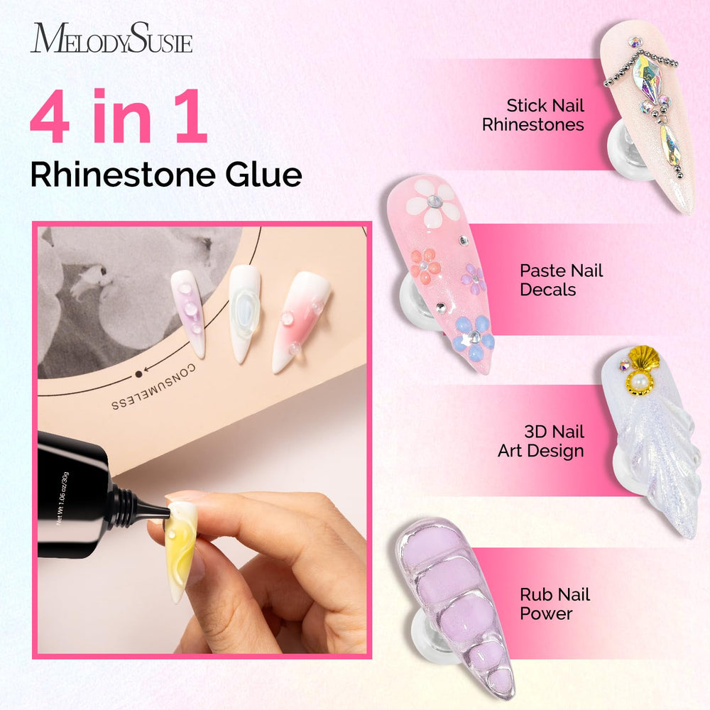 MelodySusie aplicación gel uñas fácil: control preciso para decorar