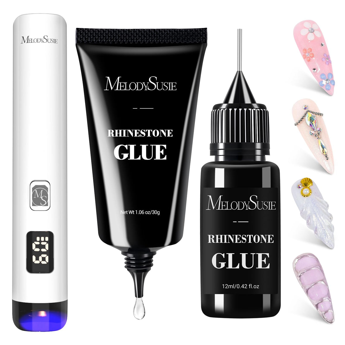 MelodySusie ART01R con luz ultravioleta para curar uñas rápidamente con precisión