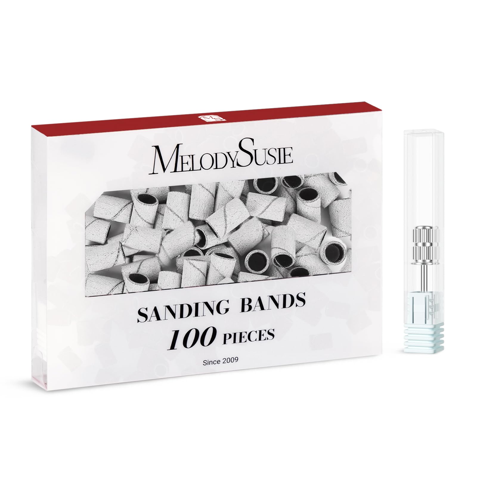 MelodySusie bandas lijado 180 grano, dureza alta para manicura precisa.