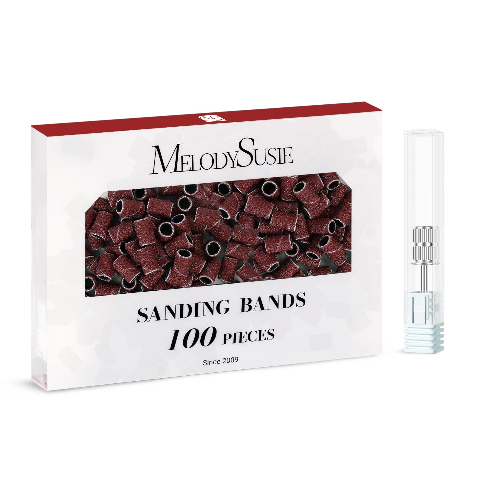 MelodySusie, bandas de lijado de grano 80, duraderas para limar gel o acrílico.