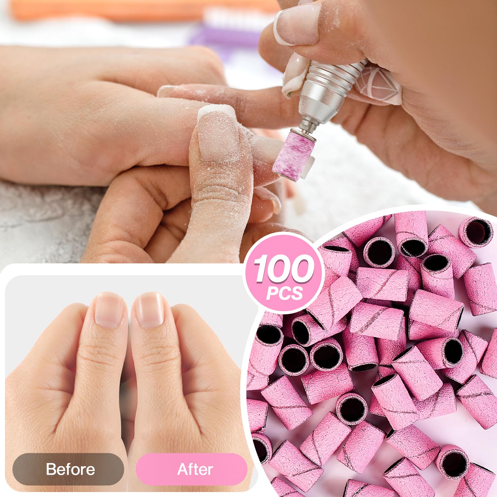 Bandas MelodySusie para manicura y pedicura, uso doméstico o profesional.