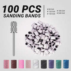 MelodySusie bandas lijado para taladro uñas 3-32 pulgadas, compatibilidad amplia.