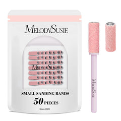 MelodySusie bandas pequeñas de lijado con mandril para precisión en uñas