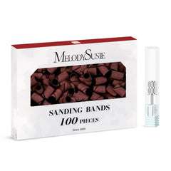 MelodySusie bandas de lijado 180 grano para uñas, lijado suave en uñas naturales.