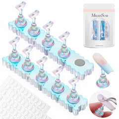 MelodySusie base azul magnetica para exhibicion estable de uñas