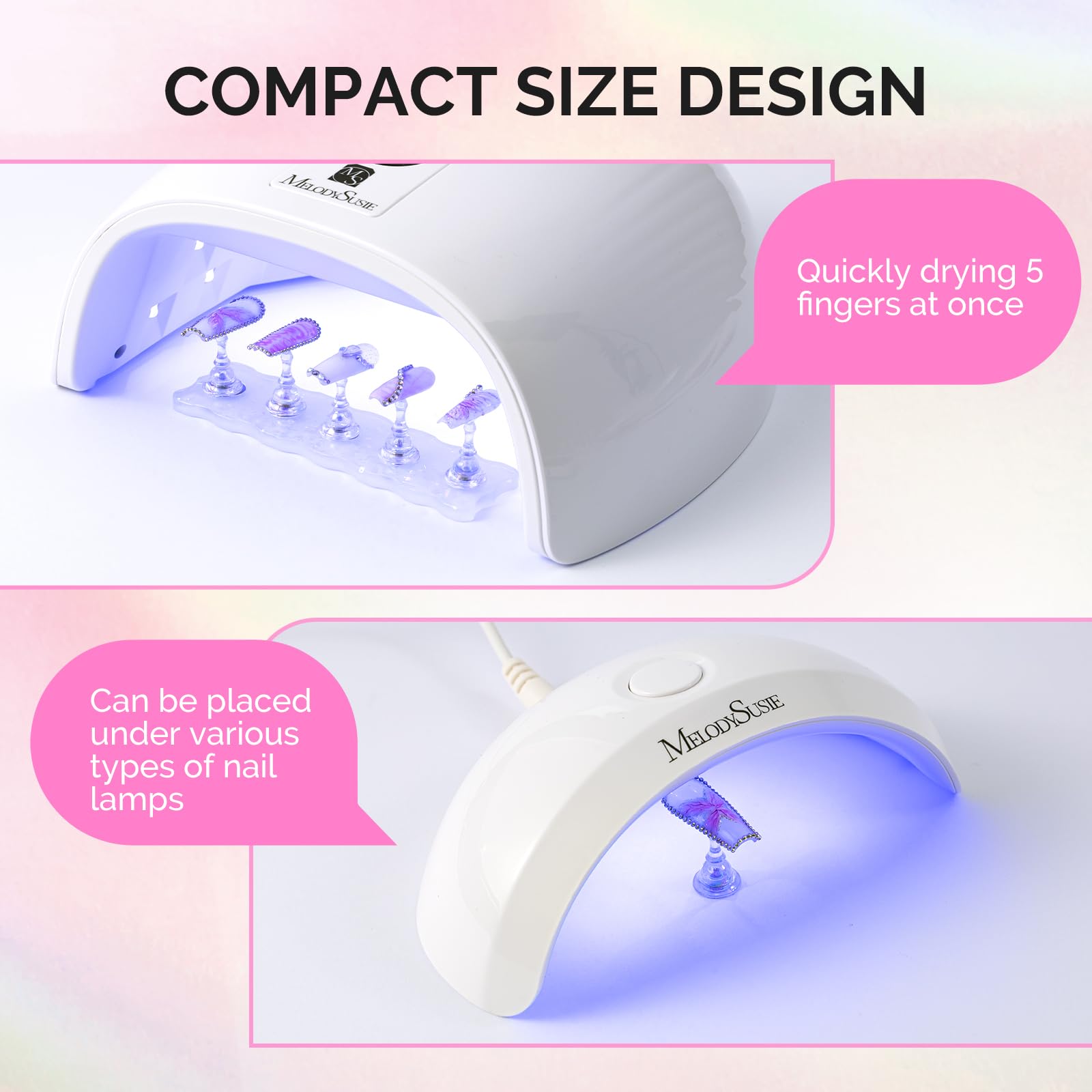 MelodySusie base con lentejuelas aurora añade brillo visual bajo luces
