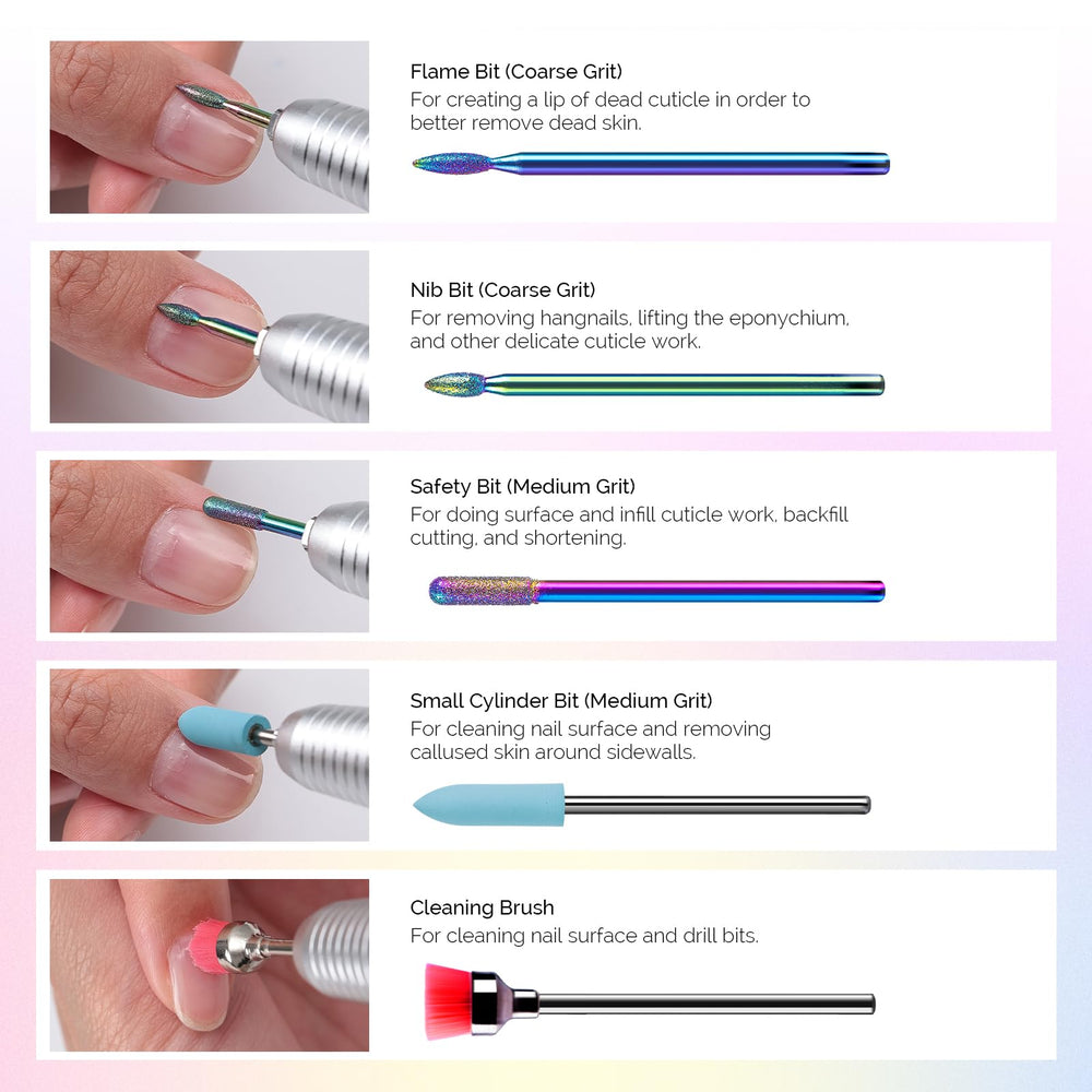MelodySusie bit forma llama precisión para detalles de uñas