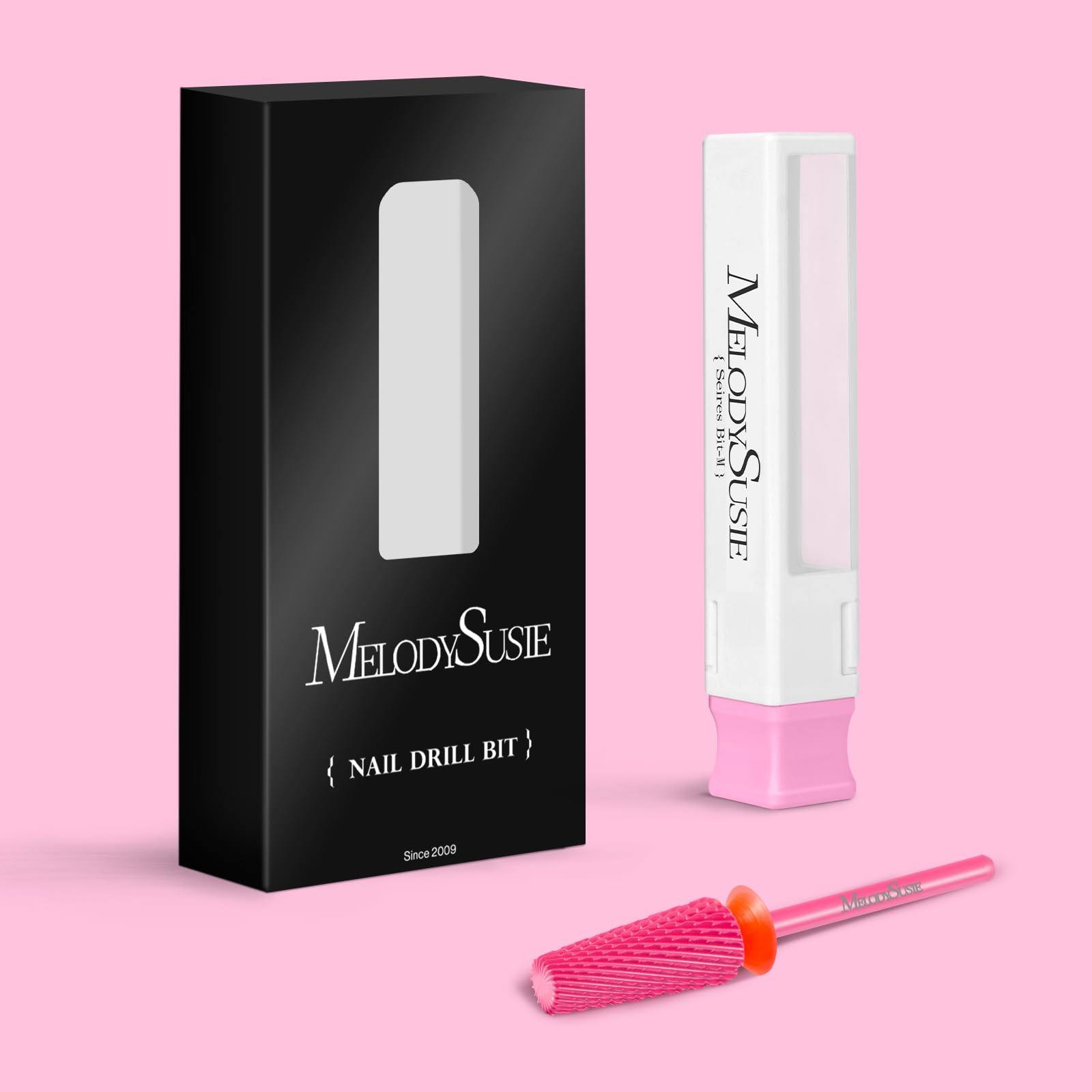 Puntas MelodySusie Rosa Flor: ideal para retoques de manicura y pedicura en salones.