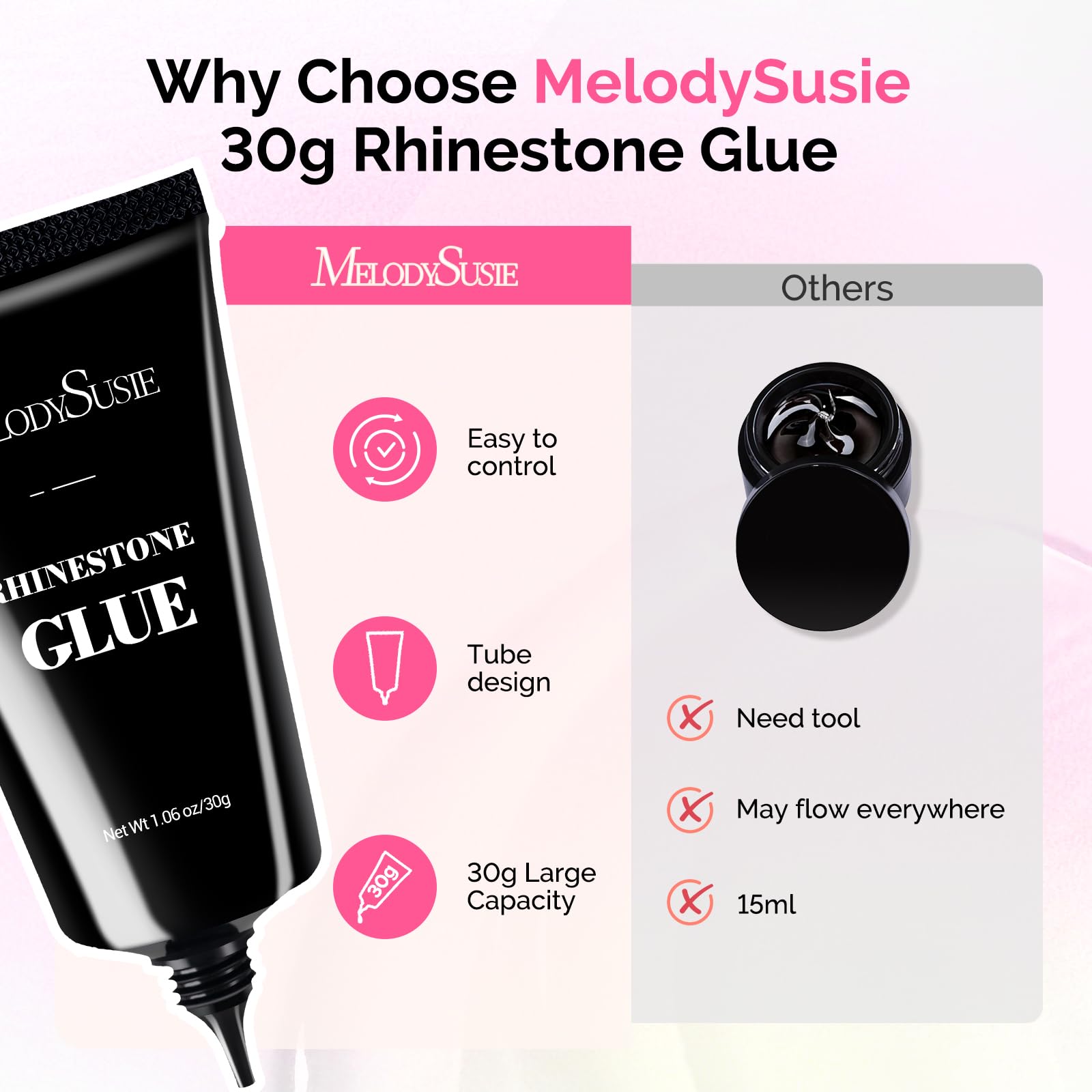 MelodySusie bote 30 g: suministro amplio para proyectos prolongados