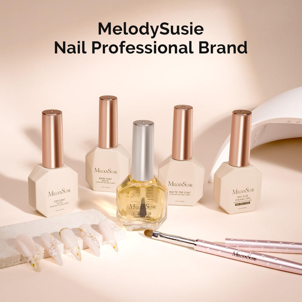 MelodySusie caja regalo 3 piezas de gel de 15 ml para mani diaria