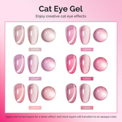 Gel ojo-gato MelodySusie imantado, imán incluido, efectos brillantes sin esfuerzo.