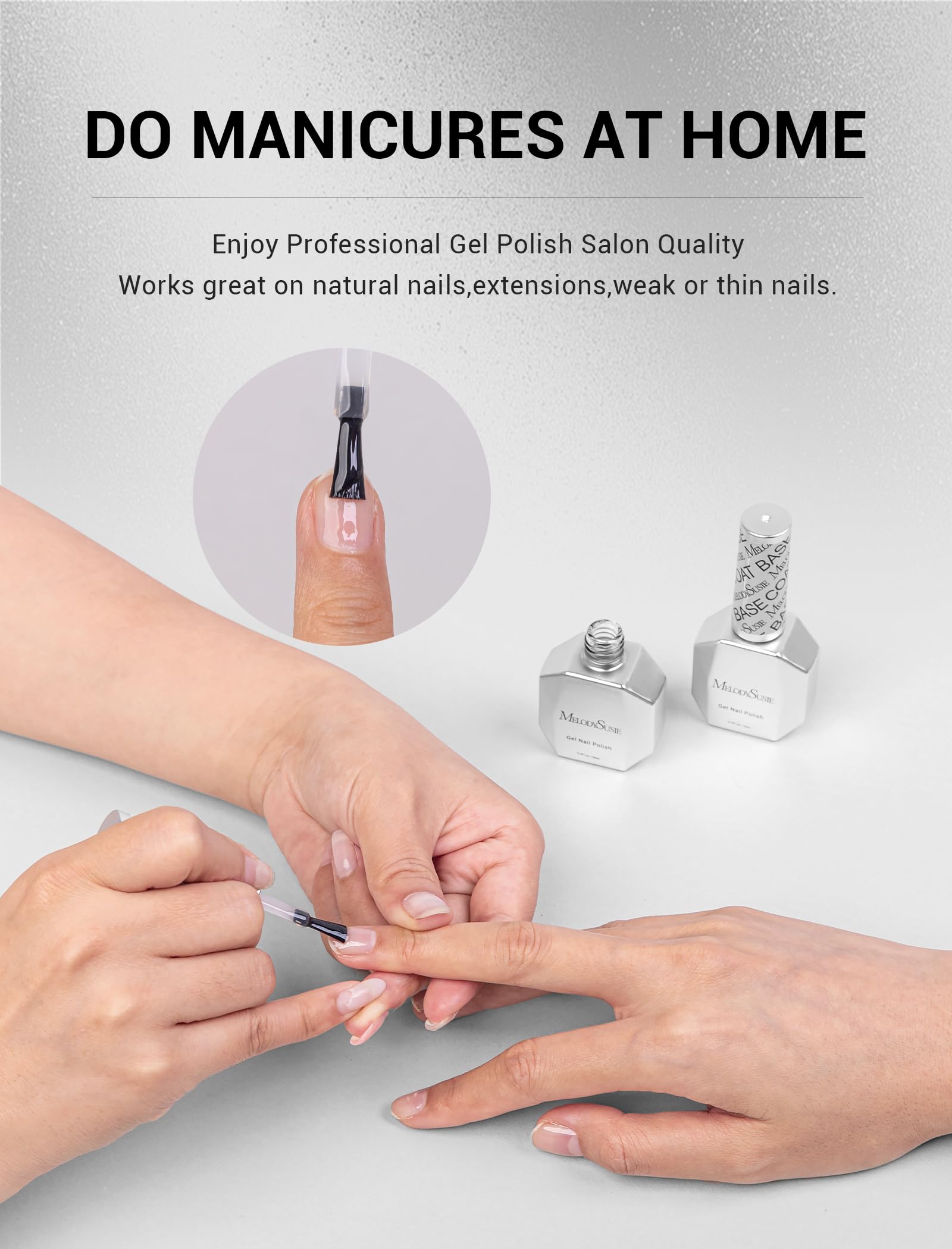 MelodySusie Compatibilidad amplia para geles, uñas acrílicas y naturales.