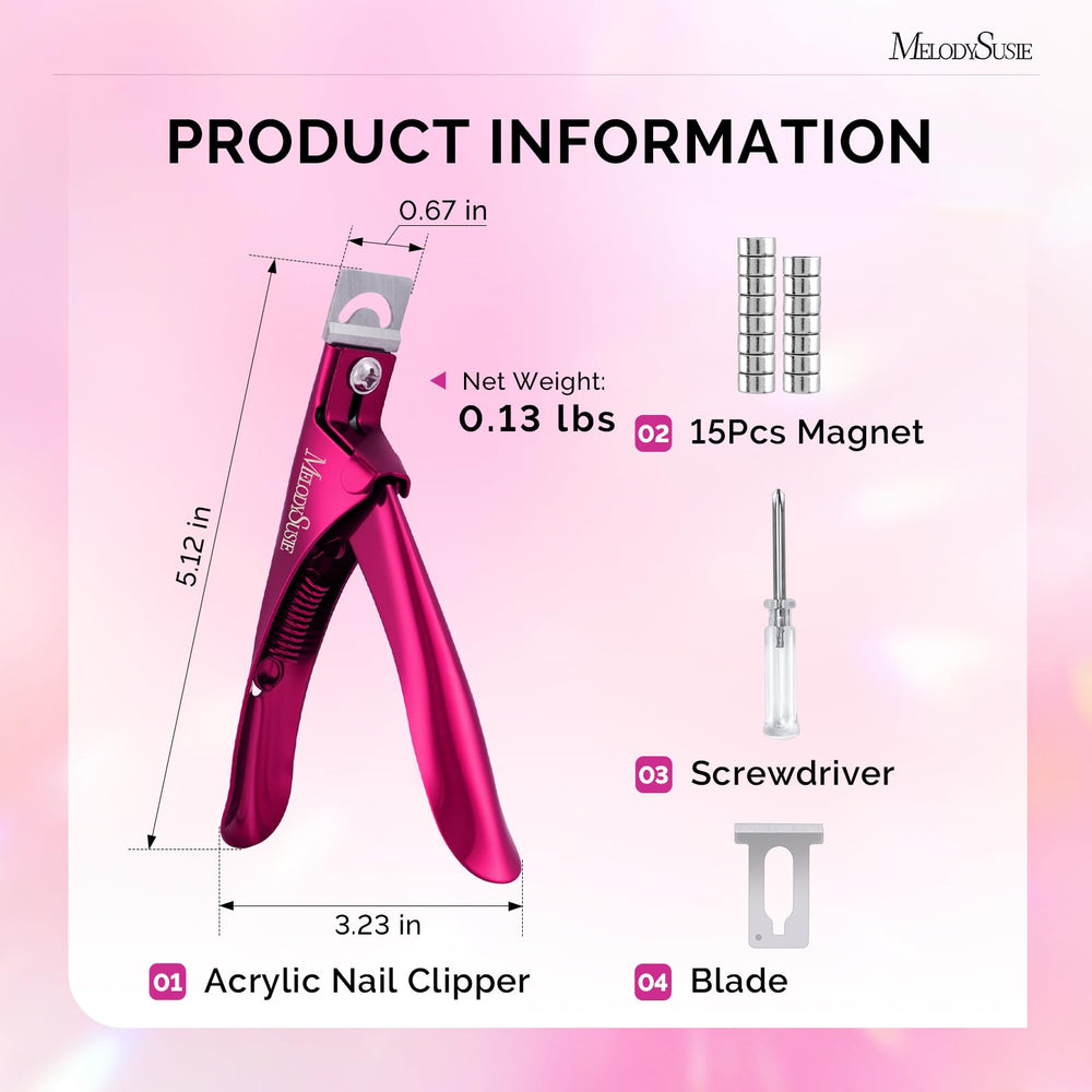 MelodySusie compatibilidad con uñas falsas y extensiones para retoque