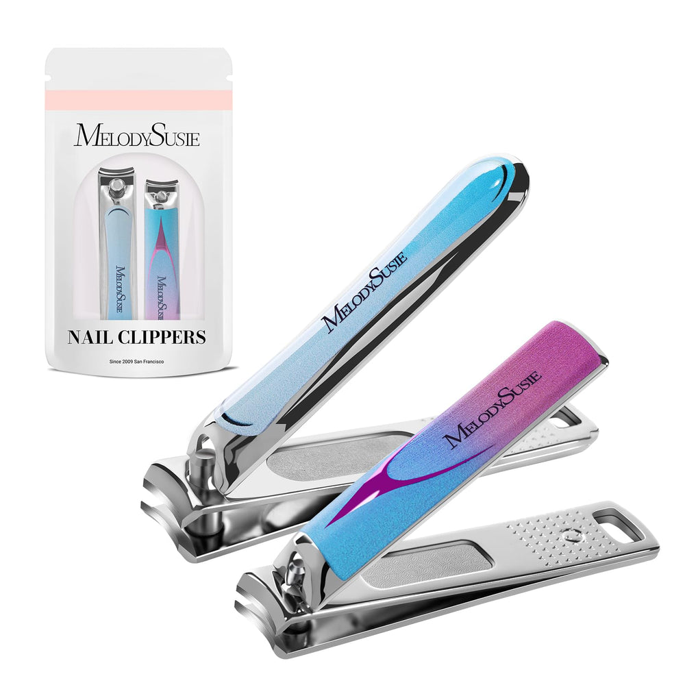 MelodySusie cortaúñas 2 en 1 azul para uñas limpias y definidas.
