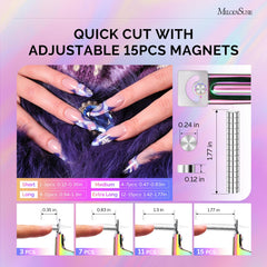 MelodySusie corta uñas acrílicas acero inoxidable para corte duradero y preciso